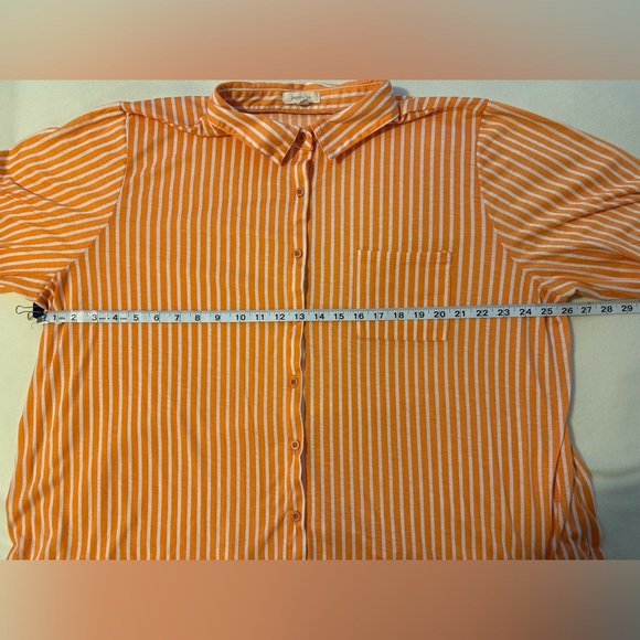 Women’s Coastal Vertical Striped Shirt 3X - Picture 7 of 9